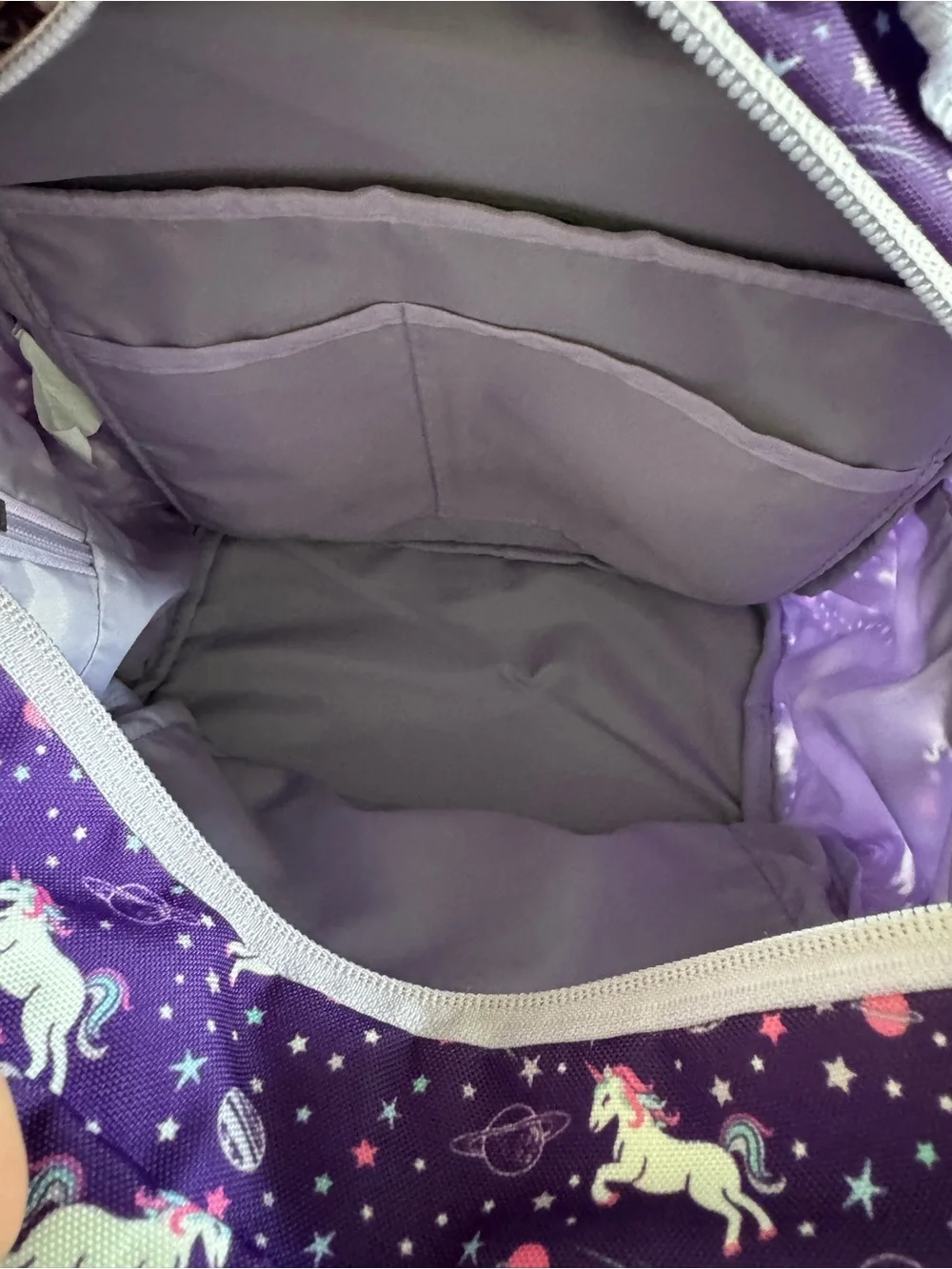 Benigo Kids Unicorn Backpack and Lunch Bag Set - Purple